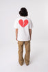 Oversize T-Shirt Broken Heart Off-White
